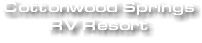 Cottonwood Springs RV Resort